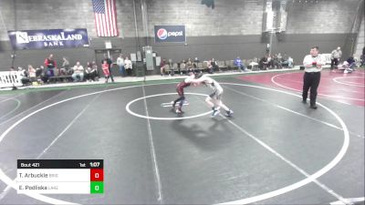 77 lbs Rr Rnd 2 - Travis Arbuckle, Brighton vs Emmitt Podliska, Lakeview Youth Wrestling