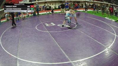 140 lbs 2nd Place Match - Wesley Kent, Idaho vs Archer Ferguson, Oregon