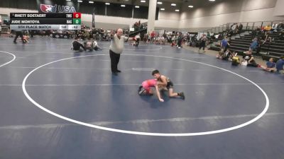 45 lbs 5th Place Match - Jude Montoya, Hawks Athletic Club vs Rhett Soetaert, Tonganoxie Wrestling Club