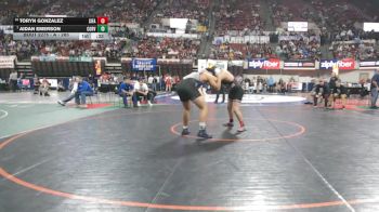 A - 285 lbs Cons. Round 2 - Aidan Emerson, Corvallis vs Toryn Gonzalez, Sidney / Fairview