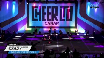 Cheer Infinity Allstars - Sabotage [2025 L1 Mini - Novice - Restrictions - D2 Day 1] 2025 CANAM Grand Nationals