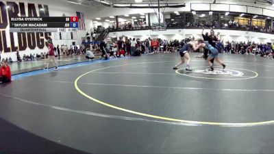 103 B Quarterfinal - Taylor MacAdam, John Carol University vs Ellysa Oystrick, Brock University