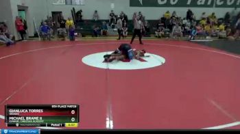 126 lbs 5th Place Match - Michael Brame Ii, Evangel Christian Academy vs Gianluca Torres, Weaver