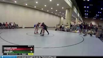 220 lbs Round 3 (10 Team) - Caleb Asa, Warrior Elite vs Zachary Evans, Yeti Wrestling