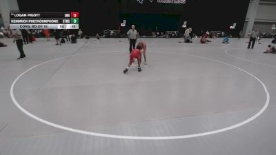 88 lbs Cons. Rd Of 16 - Logan Pigott, Siouxland Wrestling Academy vs Kendrick Phetxoumphone, BTWC