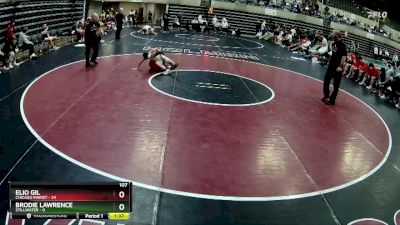 107 lbs Round 2 (4 Team) - Elio Gil, Chicago Marist vs Brodie Lawrence, Stillwater