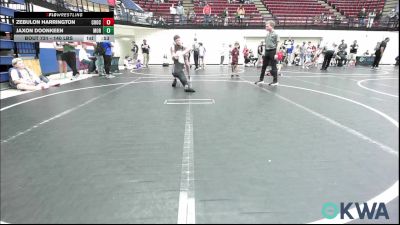 140 lbs 3rd Place - Zebulon Harrington, Choctaw Ironman vs Jaxon Doonkeen, Moore