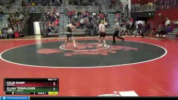 160 lbs Semifinal - Elijah Terwilleger, Iowa City, Liberty vs Colin Sharp, Newton