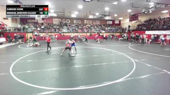 215 lbs Champ. Round 2 - Emmanuel Arredondo-Salazar, Timberline High School vs Carson Cook, Soda Springs