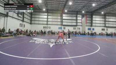 138 lbs Cons. Round 3 - Quinton Stice, Hickory Wrestling Club vs Tanner Intrieri, Seahawks Wrestling Club