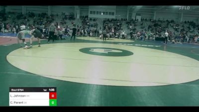 160 lbs 5th Place - Landen Johnson, OH vs Cade Parent, GA