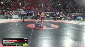 G 235 lbs Quarterfinal - Cameron Spicer, Rocky Mountain vs Guadalupe Huerta, Canyon Ridge