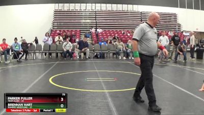 75 lbs Placement Matches (8 Team) - Brennan Hart, Dundee Wrestling vs Parker Fuller, Team Alien