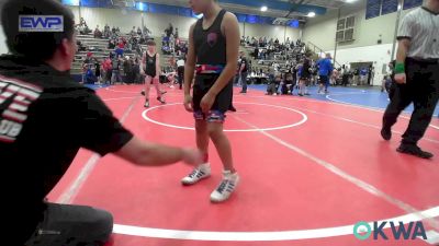 76 lbs Rr Rnd 3 - Dominec Perez, Grove Takedown Club vs Ryder Hobbs, Salina Wrestling Club