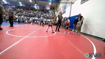 55 lbs Semifinal - Leonardo McClain, Verdigris Youth Wrestling vs Collin Houston, Grove Takedown Club