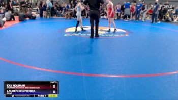 94-101 lbs Cons. Semi - Kay Holiman, Thunder Mountain Wrestling Club vs Lauren Echeverria, COWA