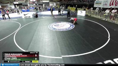 67 lbs Cons. Round 2 - Ethan Jones, Wolf Den Wrestling Club vs Timur Nurahunov, Community Youth Center - Concord Campus Wrestling