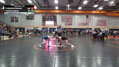 130 lbs Quarterfinal - Katelyn Mercil, Cedar Rapids Jefferson vs Caroline Pohlman, Linn-Mar