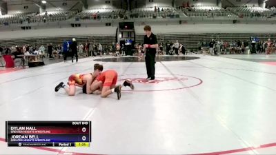 113 lbs Round 5 - Dylan Hall, Greater Heights Wrestling vs Jordan Bell, Greater Heights Wrestling