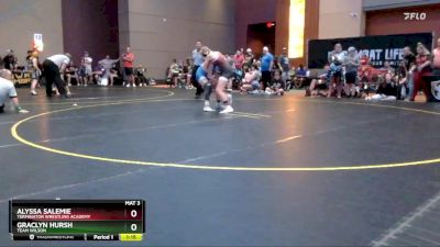 110 lbs Semifinal - Graclyn Hursh, Team Wilson vs Alyssa Salemie, Terminator Wrestling Academy