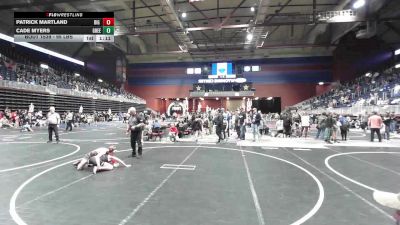 95 lbs Semifinal - Patrick Martland, Big Game WC MT vs Cade Myers, Green River Grapplers