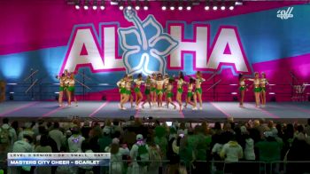 Masters City Cheer - Scarlet [2025 L3 Senior - D2 - Small Day 1] 2025 Aloha Gatlinburg Showdown
