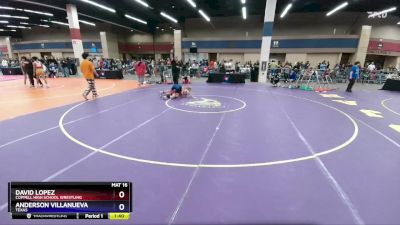 113 lbs Champ. Round 1 - David Lopez, Coppell High School Wrestling vs Anderson Villanueva, Texas