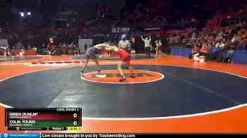 3 lbs Cons. Round 2 - Owen Dunlap, Chicago (Marist) vs Colin Young, Belvidere (North)