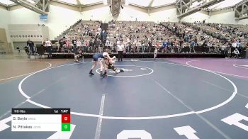 110-I lbs Round Of 16 - Owen Boyle, Wrecking Crew Wrestling Academy vs Niko Pittakas, Upper Dublin Youth Wrestling