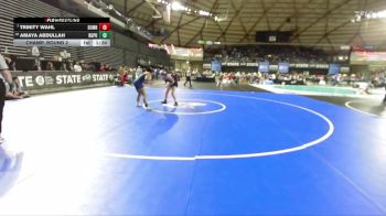 Girls 4A 155 lbs Champ. Round 2 - Trinity Wahl, Sumner (Girls) vs Amaya Abdullah, Rogers (Puyallup) (Girls)