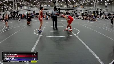 120 lbs Semis (4 Team) - Noli Guzamn, FIWC Sassy Lassies vs Maya Hoke, Curby Polar Bears