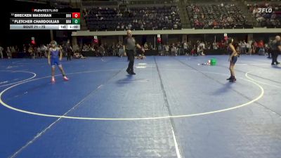 75 lbs Cons. Round 4 - Fletcher Chardoulias, Jesup Mat Club vs Brecken Massman, Outlaw Wrestling Club