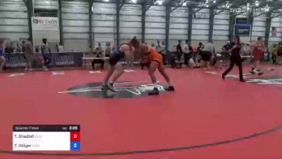 125 kg Quarterfinal - Taye Ghadiali, Buies Creek WC vs Trent Hillger, Wisconsin Regional Training Center