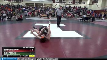 JV-33 lbs 3rd Place Match - Cade Fessler, West Delaware, Manchester vs Blaine Brannon, Nashua-Plainfield