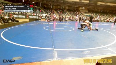 130 lbs Consi Of 8 #2 - Jacob Sanchez-Vasquez, Steel City Reloaded vs Luca Giacobbi, Young Guns