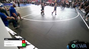 43 lbs Semifinal - Eagan Luxton, Bartlesville Wrestling Club vs Tucker Hawkins, Checotah Matcats