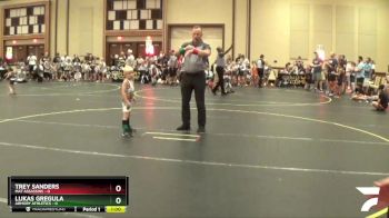 40 lbs Quarterfinals (8 Team) - Trey Sanders, Mat Assassins vs Lukas Gregula, Armory Athletics