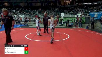 76 lbs Consolation - Colton Barlow, Duran Elite vs Athen Almaraz, Gracie Barra Westchase