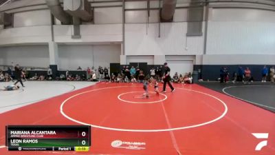 44 lbs Quarterfinal - Leon Ramos, Texas vs Mariana Alcantara, Amped Wrestling Club