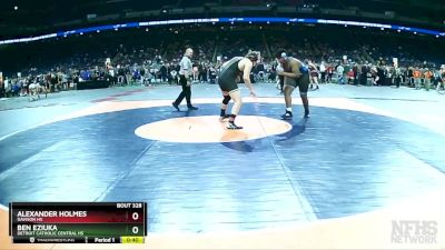 D1-285 lbs Cons. Round 3 - Alexander Holmes, Davison HS vs Ben Eziuka, Detroit Catholic Central HS