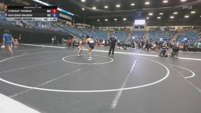 131 lbs Cons. Round 3 - Kayleigh Braden, Rose State College vs Lyndsay Thomas, Wayland Baptist University