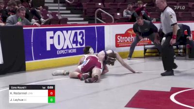 189 lbs Cons Round 1 - Kaden Rodarmel, Loyalsock vs Jake Layhue, Beth-Center