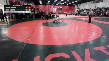 157 lbs Cons. Round 6 - Daniel Malan, Wilmette (LOYOLA) vs Evan Moore, TUTTLE (OK)