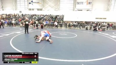 160 lbs Champ. Round 2 - Carter Bourgeois, South Lewis Wrestling Club vs Keian Collins, Club Not Listed