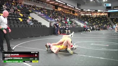 157 lbs Cons. Round 1 - Bryce Dauphin, Wyoming vs Andrew Cerniglia, Navy