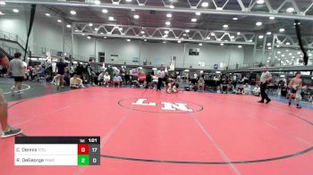128 lbs Semifinal - Chris Dennis, Steller Trained Pyke Syndicate vs Ryan DeGeorge, Team Nauman Wrestling Club Red