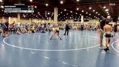 85 lbs Round 2 (6 Team) - Giuseppe Gondolfi, Alabama Elite Gold vs Nash Broady, MF Purge