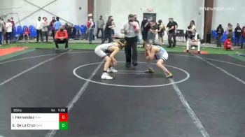 95 lbs Quarterfinal - Isaias Hernandez, Plainfield vs Ethan De La Cruz, Rhino