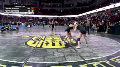 135 lbs Quarterfinal - Jadyn Jackson, Kuna vs Bryn Beardoll, Eagle