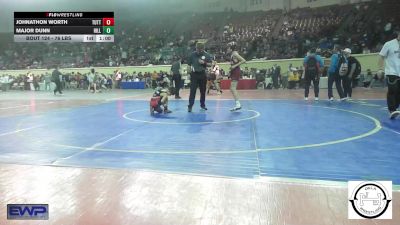 76 lbs Consi Of 16 #1 - Johnathon Worth, Tuttle vs Major Dunn, Hilldale